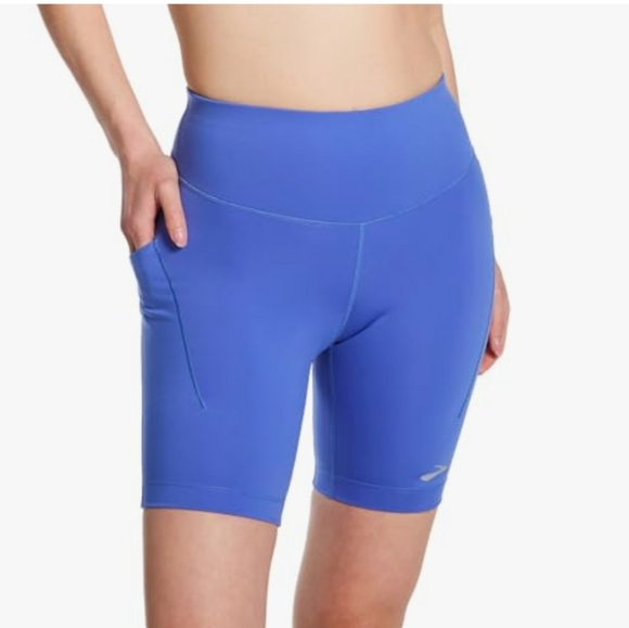 Brooks Pants - Brooks Women's Spark 8" Short Tight running Size L BLUEBELL